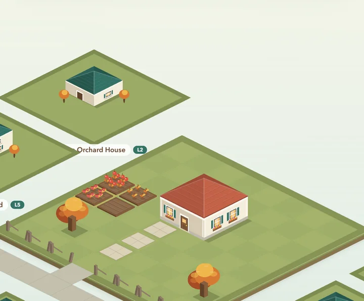 Level 1: A cabin and a patch of dirt.